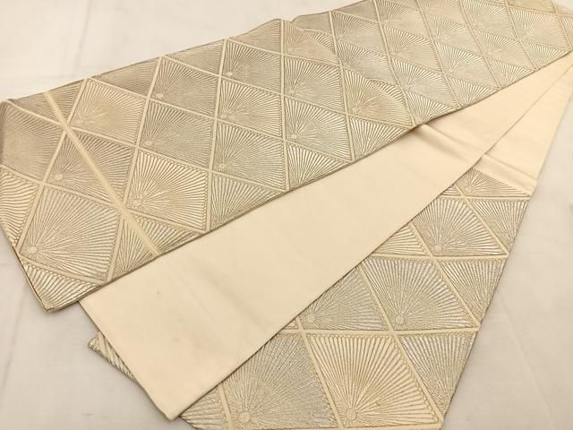 平和屋着物◎西陣 服部織物謹製 六通柄袋帯 唐織 古きん錦 菊花