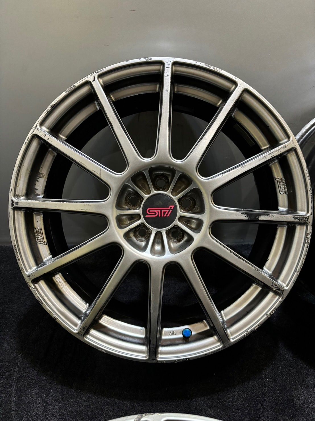 ☆スバル 純正 STI ENKEI製 18インチ 7.5J +55 100 5H アルミ ☆スバル 純正 STI ENKEI製 18インチ 7.5J +55 100 5H アルミ