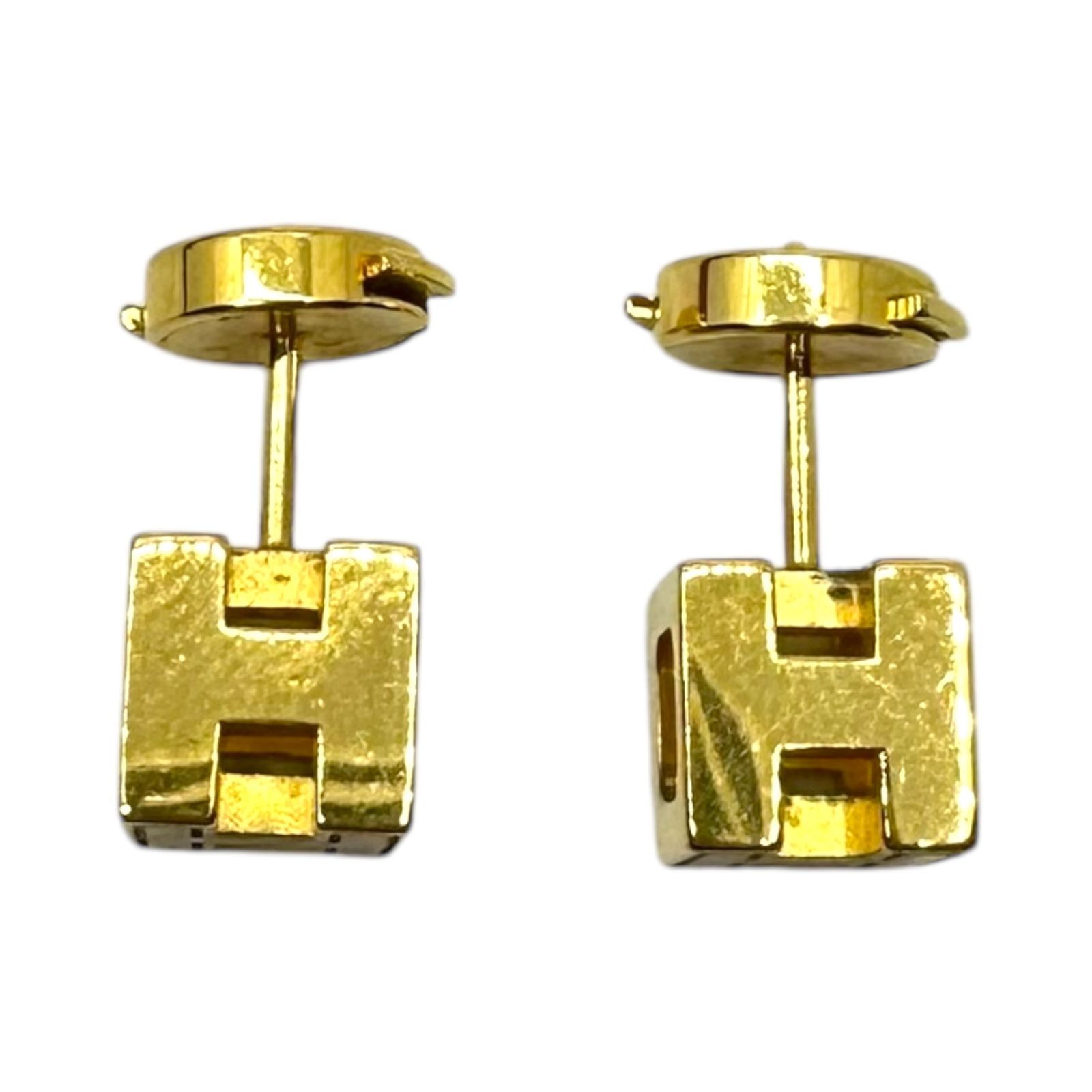 エルメス CAGE D'H H キューブ ピアス 楽天市場】エルメス HERMES カージュ ド アッシュ Hキューブ