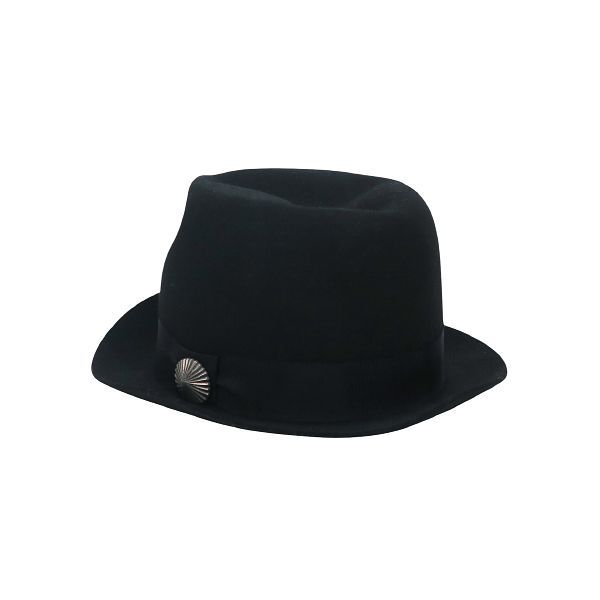 NEIGHBORHOOD ネイバーフッド 10AW PARCHMAN|W-HAT 102RPNH-HT02 パーチマン ウール ハット ブラック 帽子 フェドーラ 中折れ帽 黒 サイズL sepk