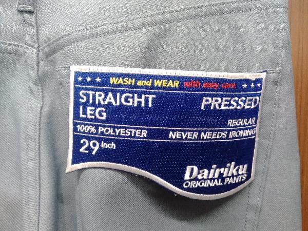 DAIRIKU / ダイリク 20AW B-6 Straight Flasher Pressed Pants