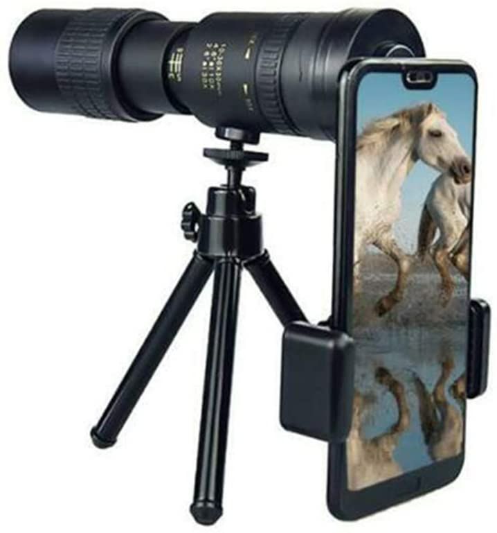 一眼レフカメラ　望遠レンズ、三脚付き 22倍 高倍率 スマホ用望遠鏡 スマホ用望遠レンズ 三脚付き