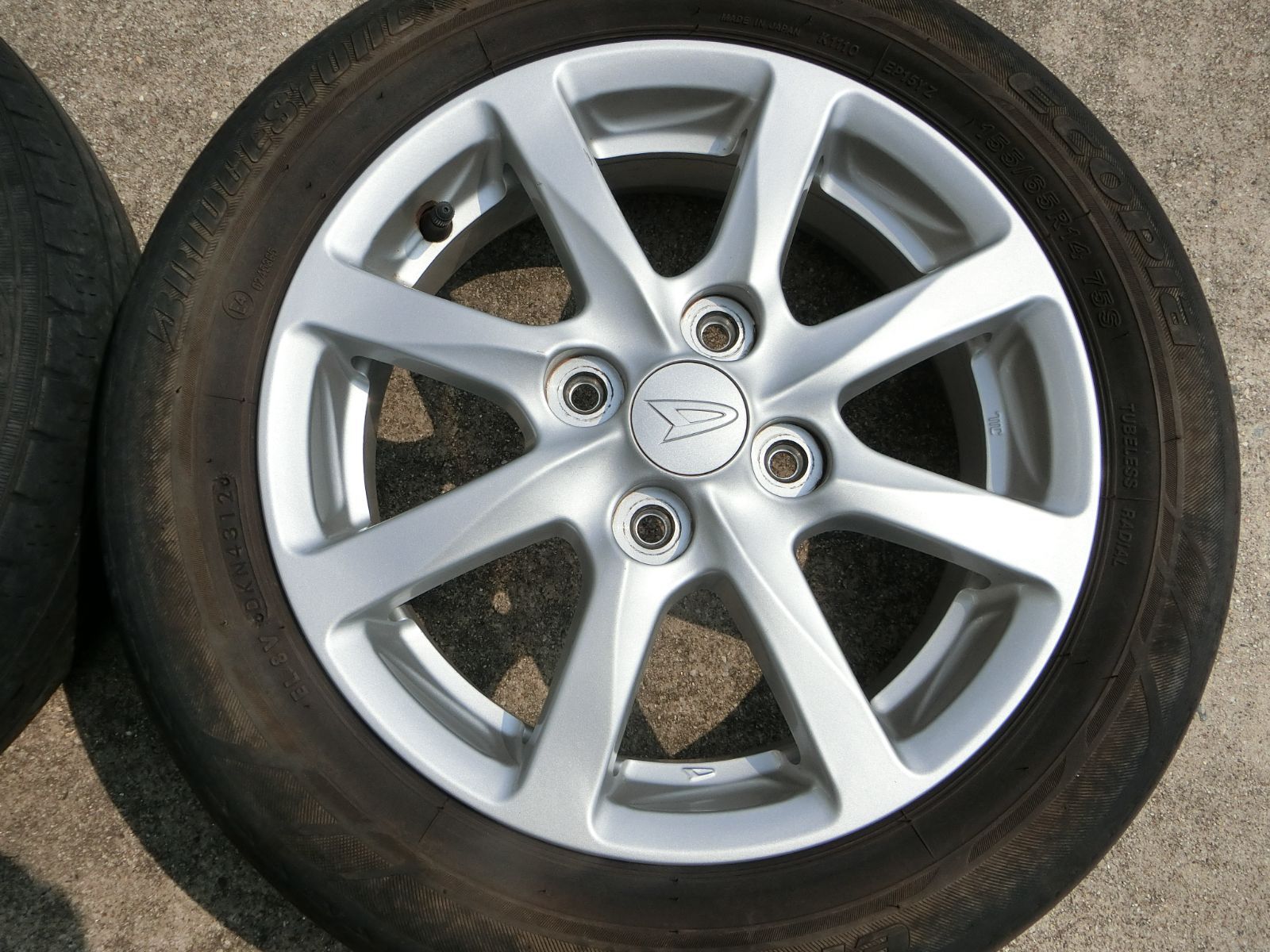 781] ダイハツ純正 14インチ アルミホイール 4穴 14×4.5J +45