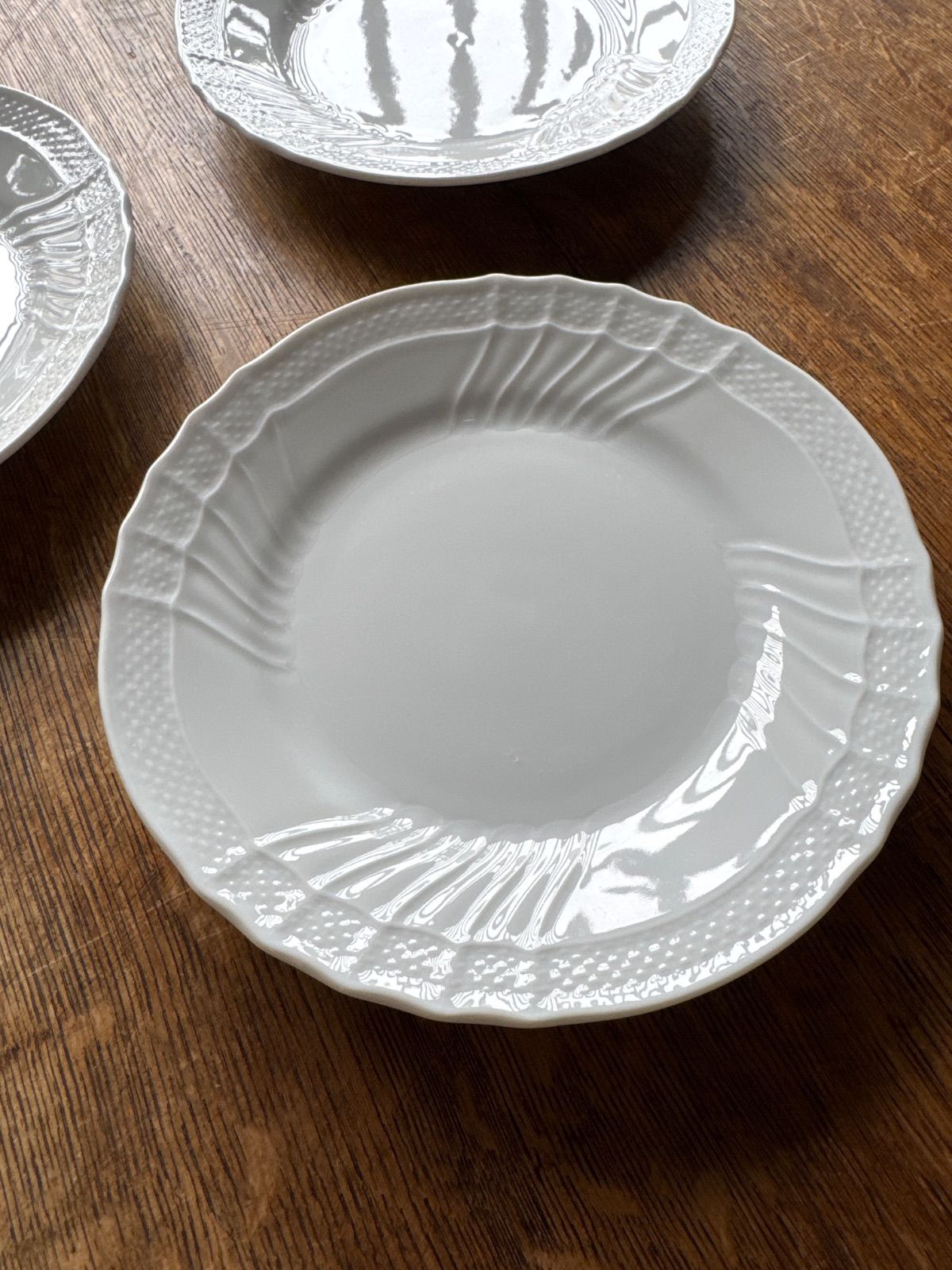 リチャード・ジノリ Richard Ginori「ベッキオホワイト」ケーキ皿 3客