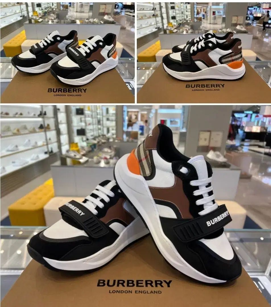 正規品 BURBERRY(バーバリー) スエード ビンテージチェック スニーカーズ
