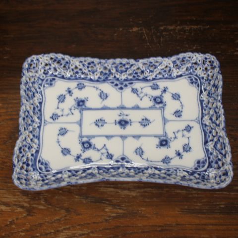 ロイヤルコペンハーゲン ブルーフルーテッド ダブルレース スクエア