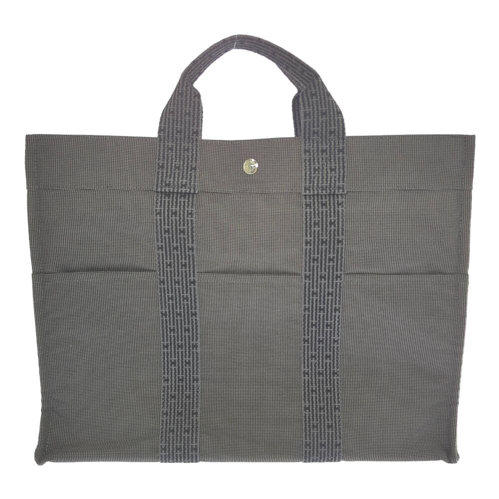 HERMES エルメス トートバック エールライン PM キャンバス リボン箱付 HERMES ☘ エルメス ☘ エールライン ☘ トートバッグ ☘ グレー