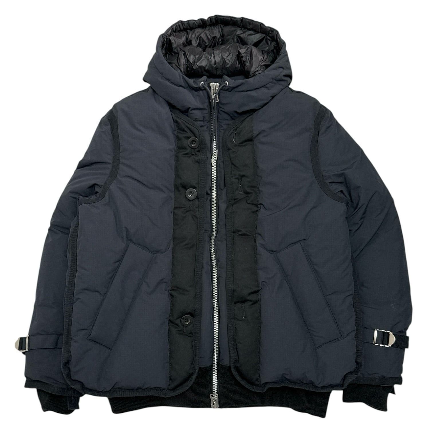 s*e様 Supreme フード付きナイロンジャケット M sacai Rip Stop Padded Blouson (24-03516M) - メルカリ