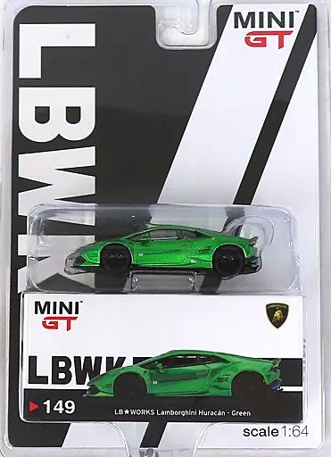 中古】ミニカー 1/64 LB☆WORKS Lamborghini Huracan ver. 2(グリーン