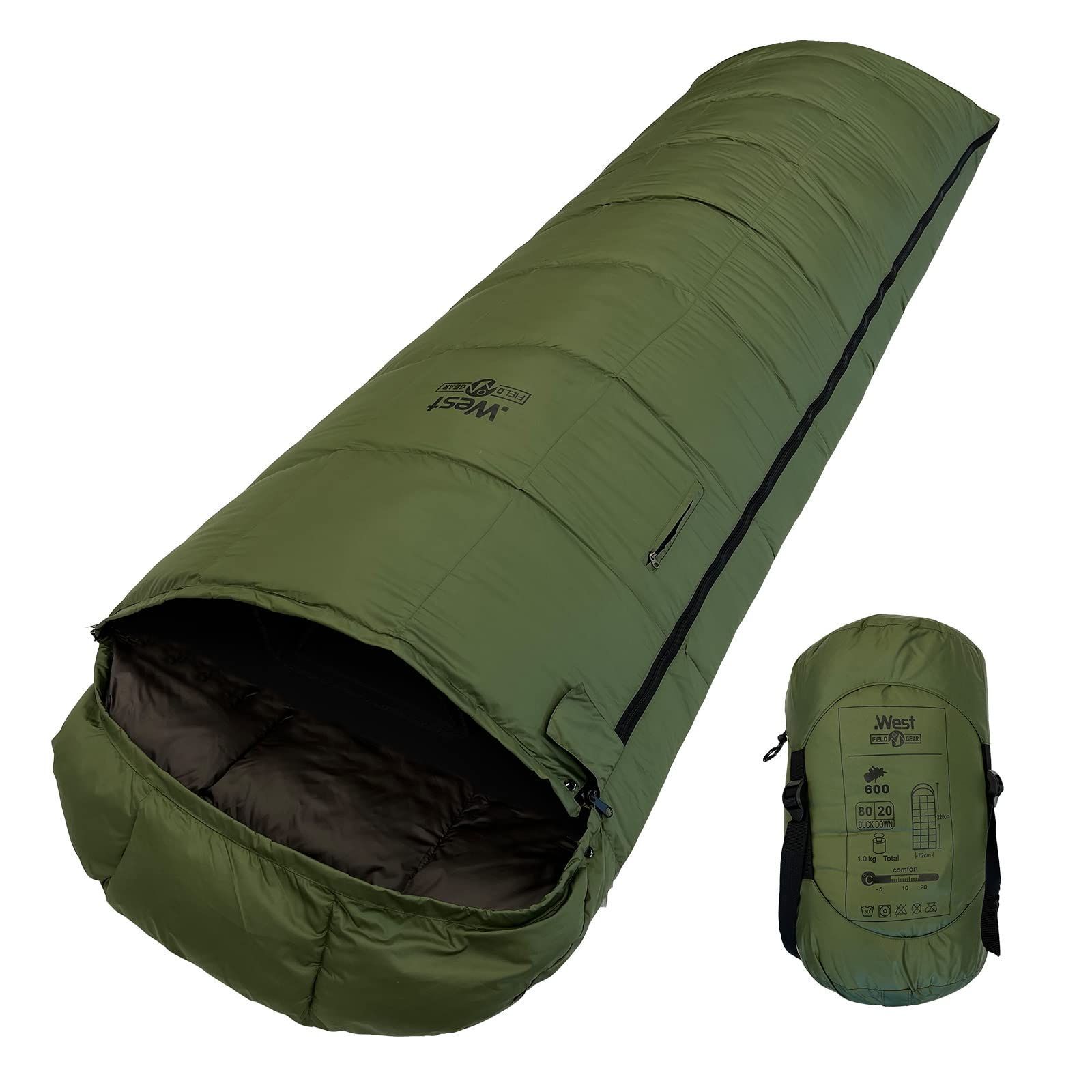寝袋 シュラフ 封筒型 -15℃ ダークグリーン 新品未使用 キャンプ 春用
