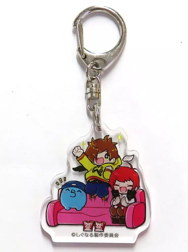 中古】キーホルダー 赤髪のとも＆ぺいんと＆らっだぁ アクリル