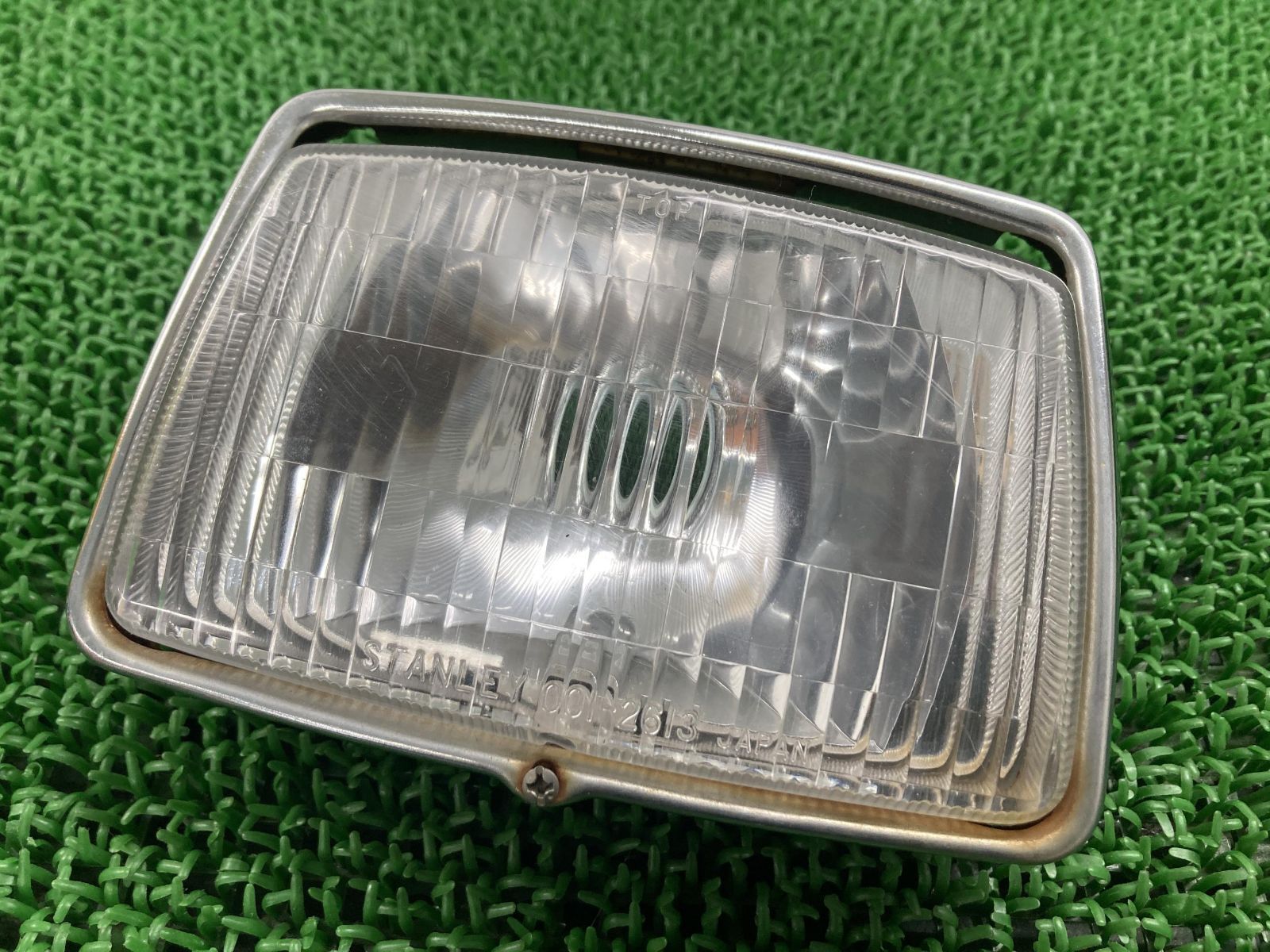 スーパーカブ50カスタム ヘッドライト 001-2613 カワサキ 純正 中古 バイク 部品 C50 AA01 割れ欠け無し 品薄 希少品 車検 Genuine