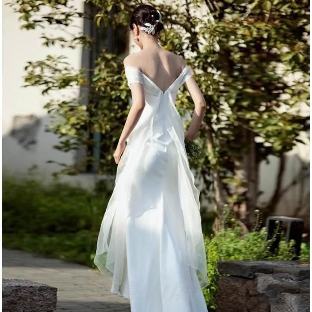 花嫁 ウエディングドレス 結婚式 安い スレンダードレス 二次会 披露宴 パーティードレス マキシ丈ドレス 演奏会 ブライダル フォトウェディング 前撮りドレス 高品質 前撮り ドレス ワンピース ウェディングドレス