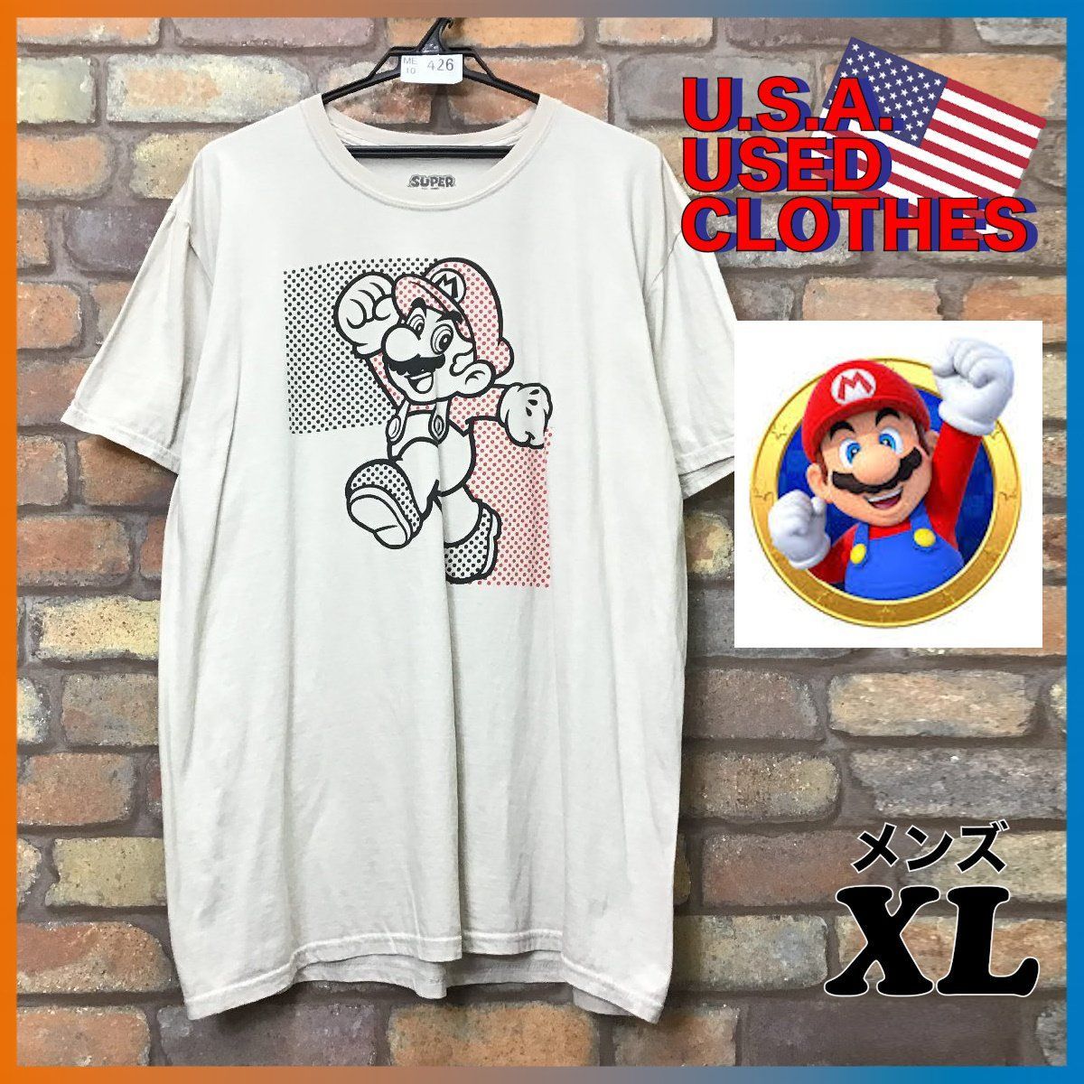 当時物　マリオ　Mario ビッグシルエット　ヴィンテージ　Tシャツ　XL 美品