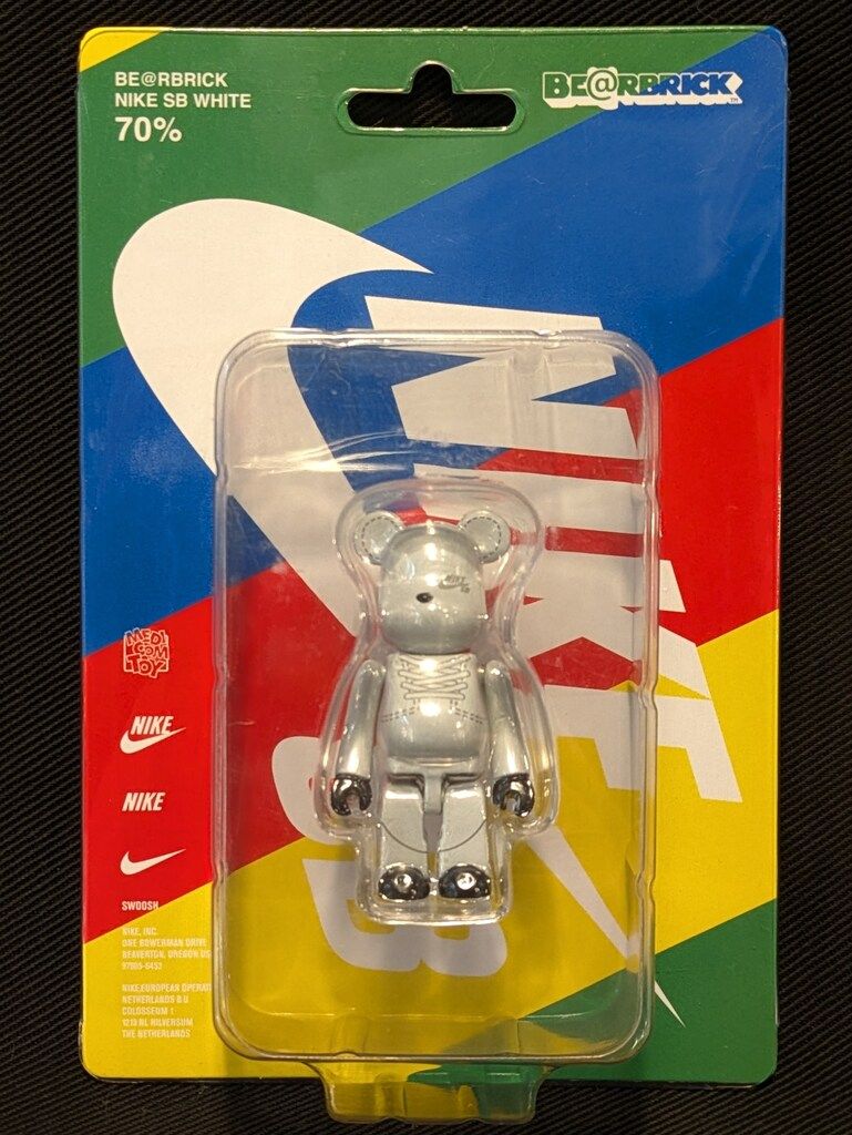 MEDICOMTOY BE@RBRICK NIKE SB WHITE 70%