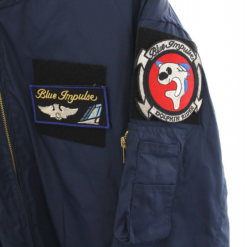 ブルーインパルス2013松島基地帰還記念スーベニアMA-1フライトジャケット ブルーインパルス2013松島基地帰還記念スーベニアMA-1フライト