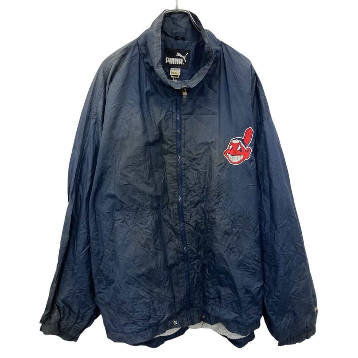 PUMA ナイロンジャケット プーマ 2XL ネイビー ビッグサイズ 