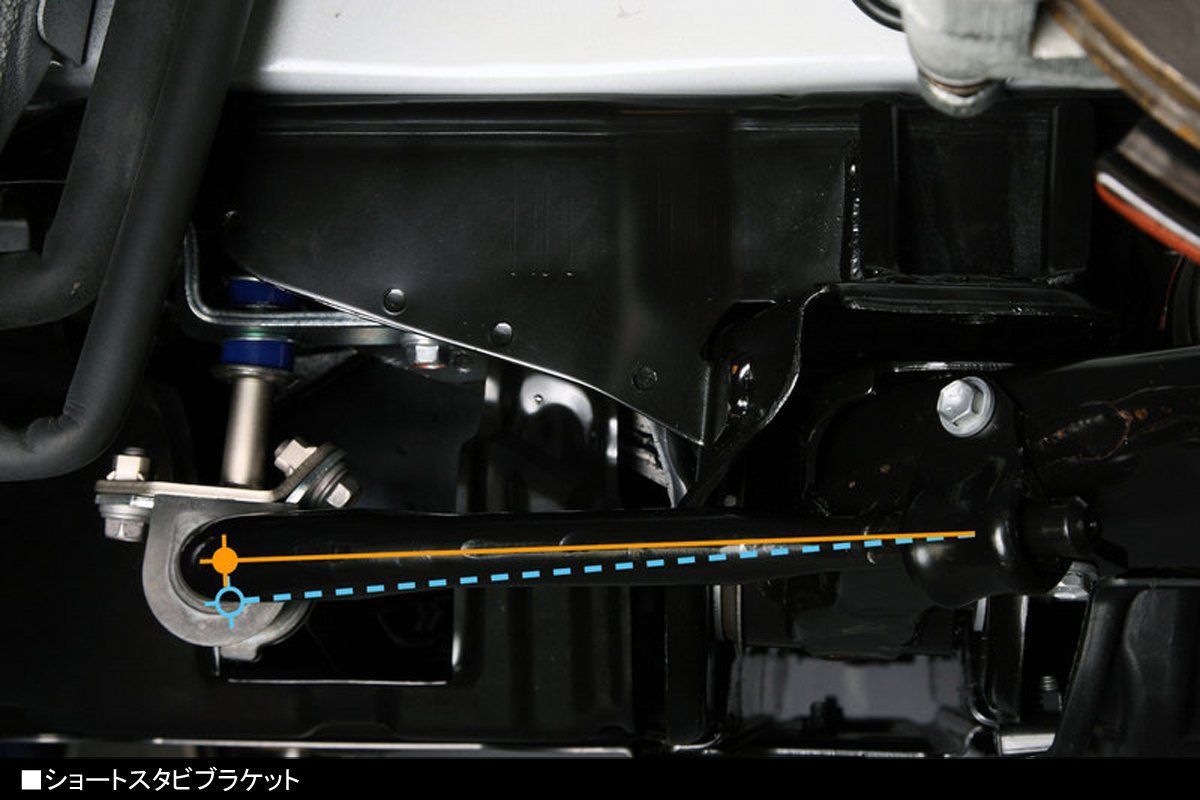 Genb 玄武 ハイエース TRH KDH200系 4WD ショートスタビブラケット SSS01H