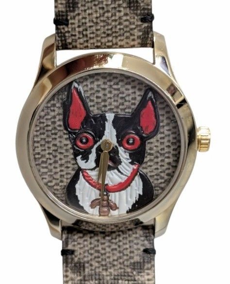 GUCCI グッチ Gタイムレス 126.4 Bee GG柄クォーツメンズ腕時計 GUCCI
