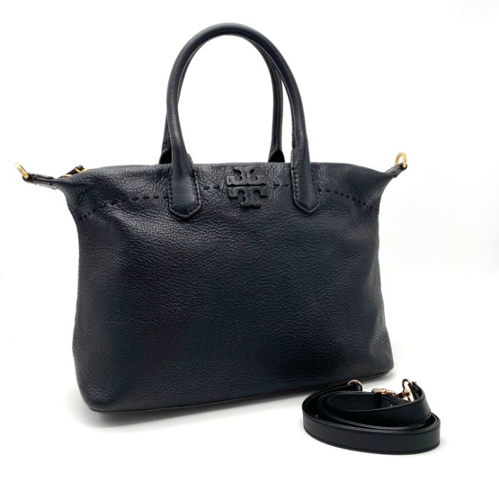 なおさんページ 良品 TORYBURCH トリー ベスト バーチ ロゴ 2way レザー ハンド