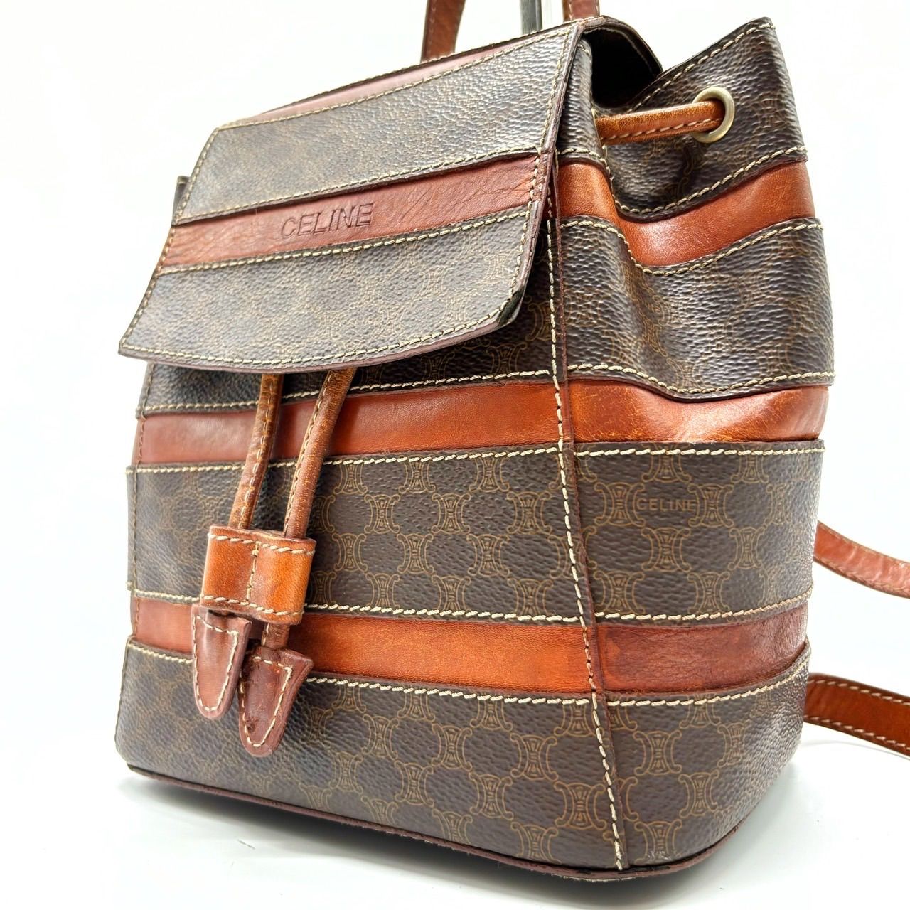 ✨良品✨ CELINE セリーヌ リュックサック バッグパック マカダム柄 
