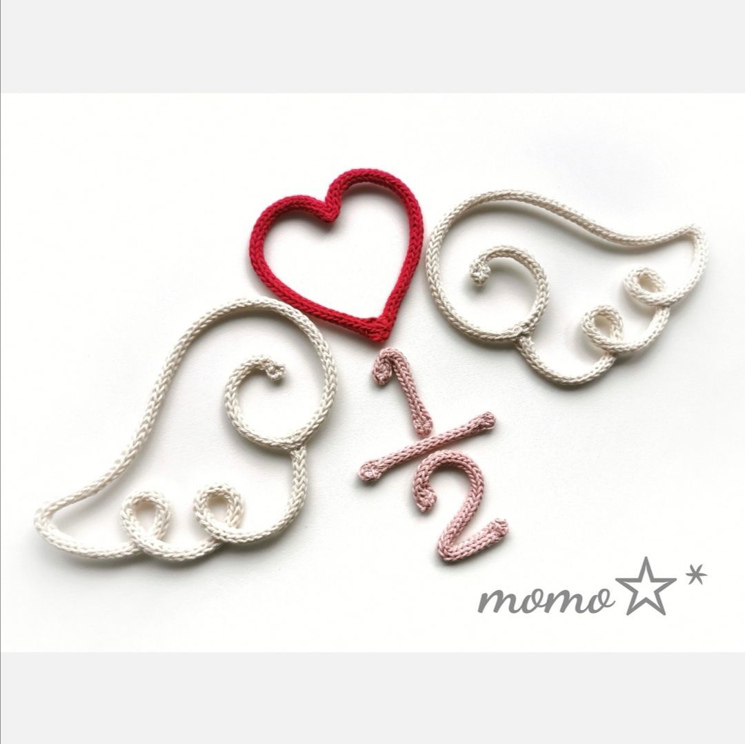 ウールレター ハーフバースデー 2分の1 momo☆* 注文 ウールレター