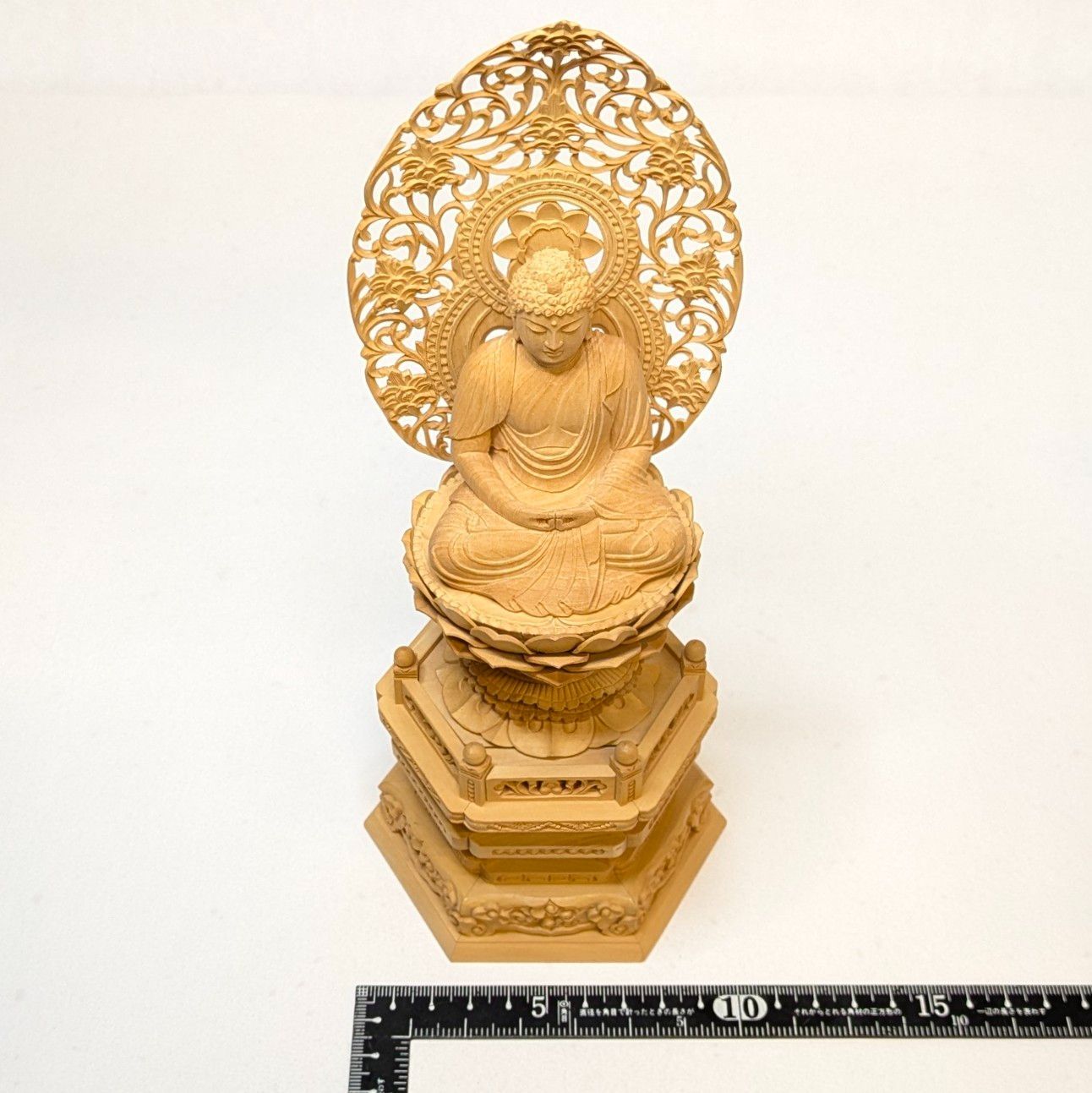 高品質 木彫仏像 風神立像 彫刻 仏教工芸 柘植材 仏師で仕上げ