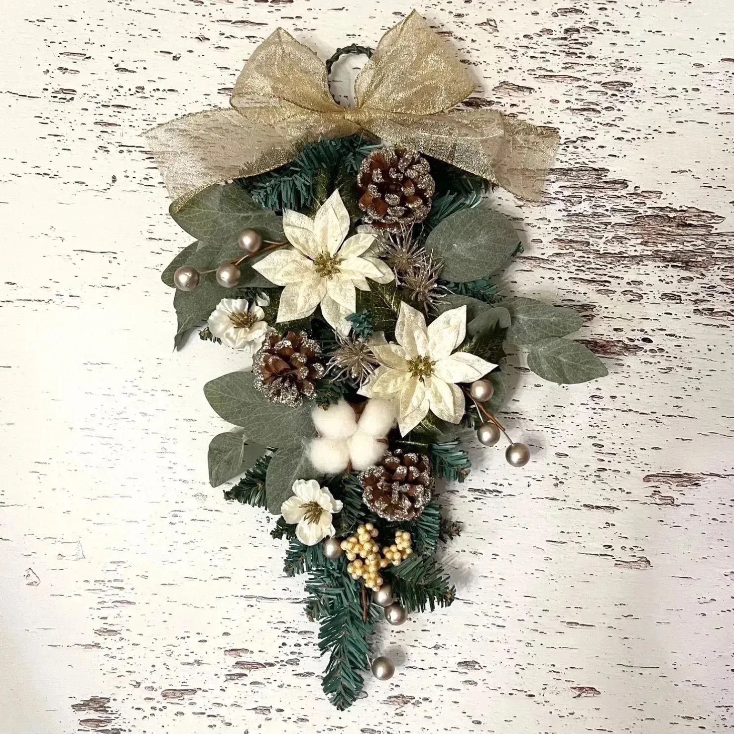 クリスマス スワッグ アーティフィシャルフラワー 造花 No.114 - メルカリ 