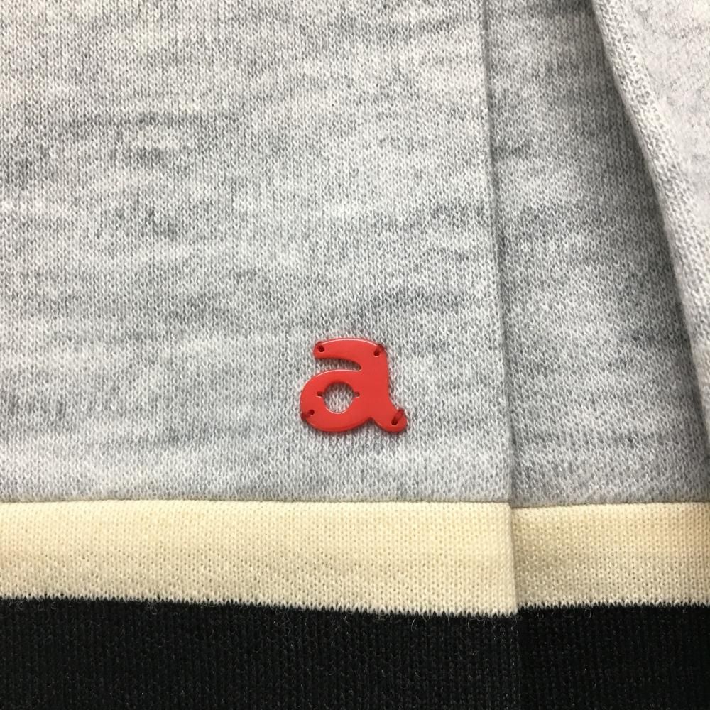 アルチビオ ニットスカート 杢グレー×レッド×黒 インナーパンツ付き ウール混 レディース 40 L ゴルフウェア archivio LLC-HASEGAWATOSO_COM