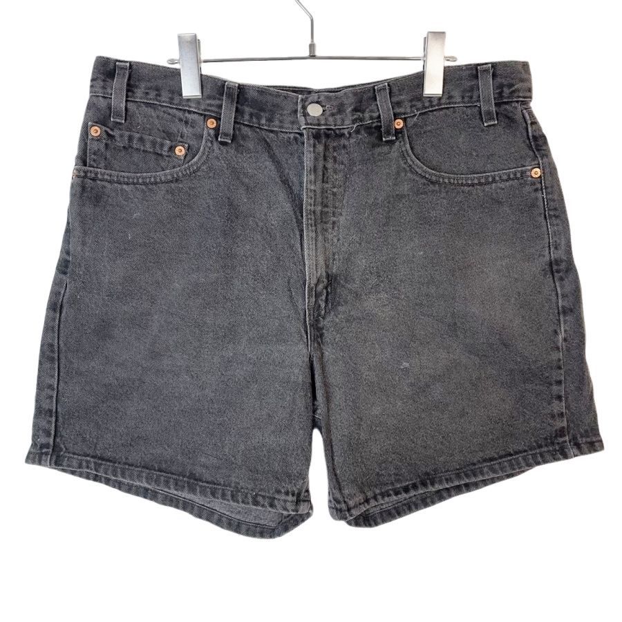 90s00sUSA製Levi'sリーバイス550ブラックデニムショーツハーフパンツ