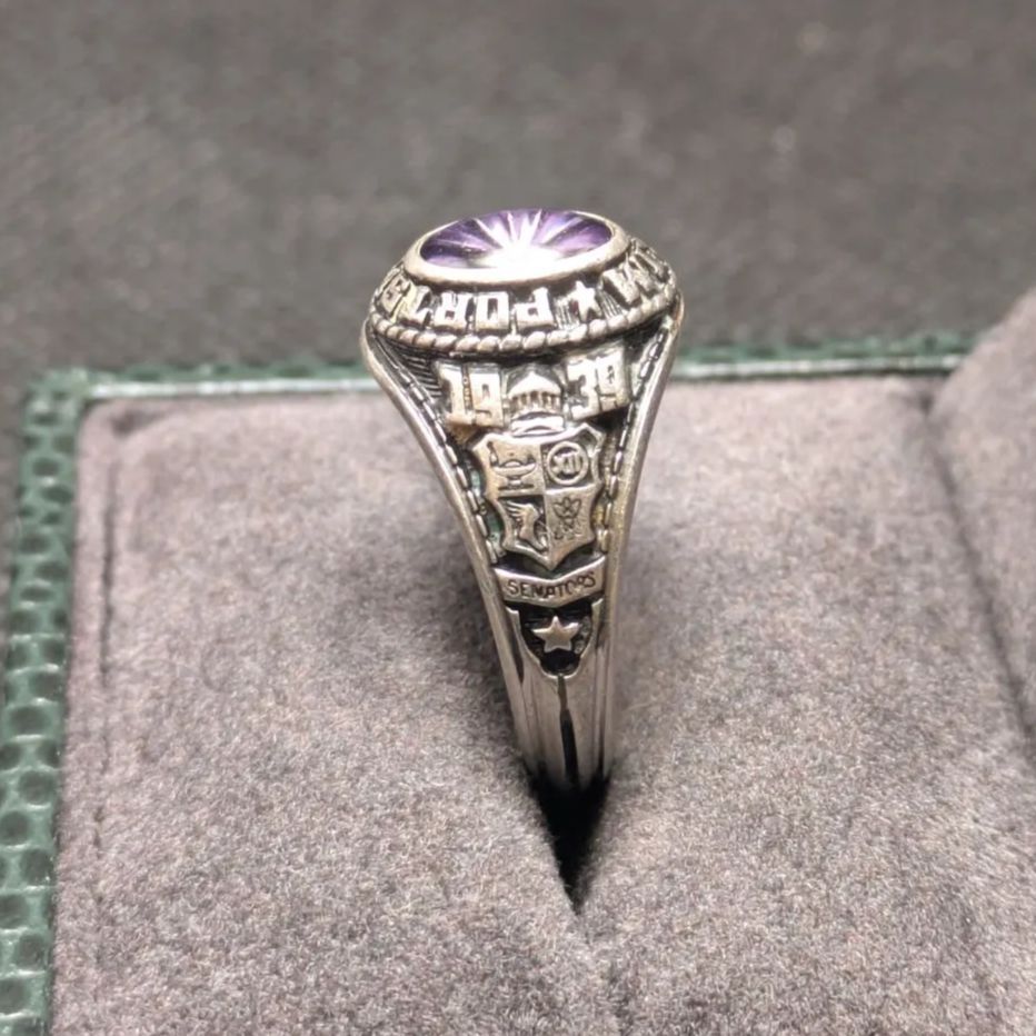 JOSTENS 1980年 スターリングシルバー925 カレッジリング 13号 - メルカリ