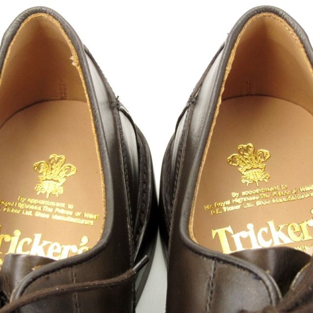 未使用 Tricker's トリッカーズ UK8.5 プレーントゥ 5636/9 WOODSTOCK