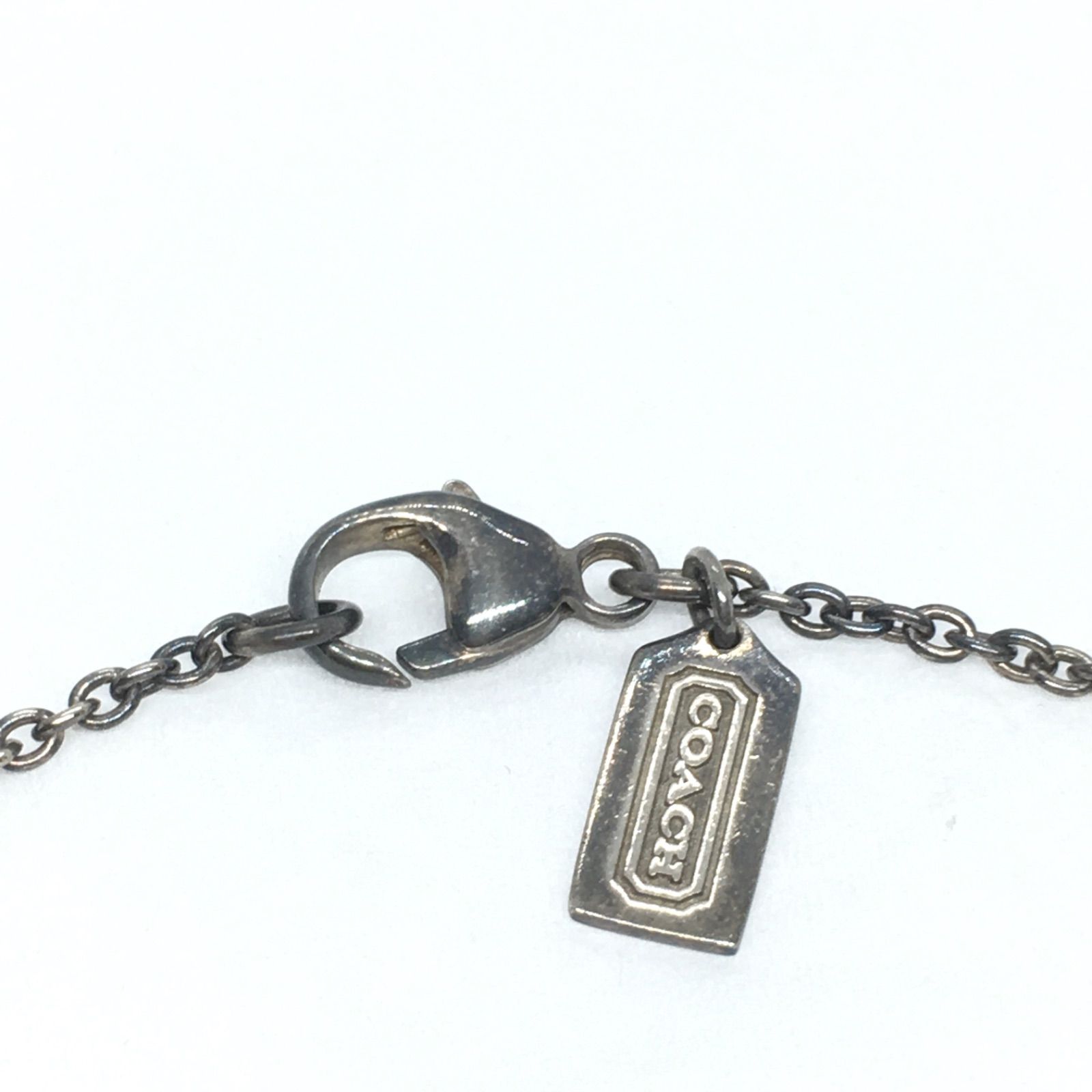 COACH コーチ ハートラインストーンネックレス シルバー925 レディース 