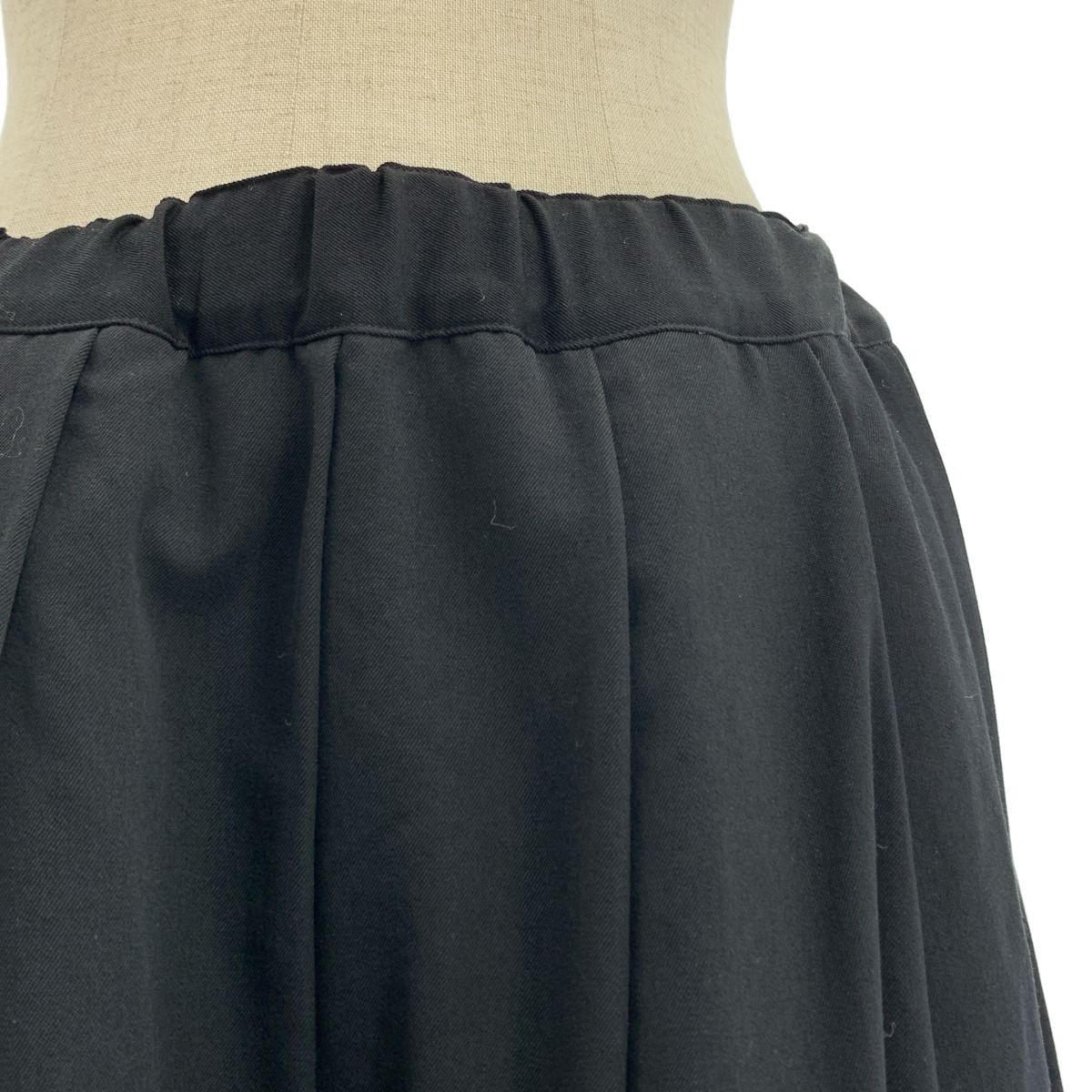 COMME des GARCONS コムデギャルソン 2018AW ドローストリング ボリューム スカート S ブラック レディース