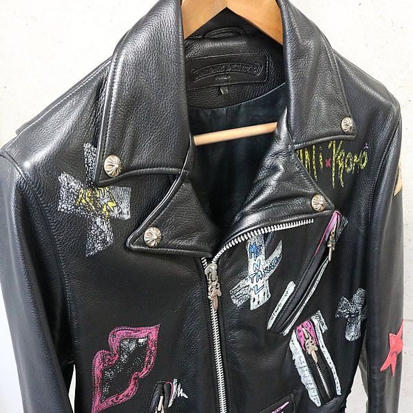 銀座店クロムハーツJJDEANMATTYBOYペイント ライダースS 89472 - メルカリ