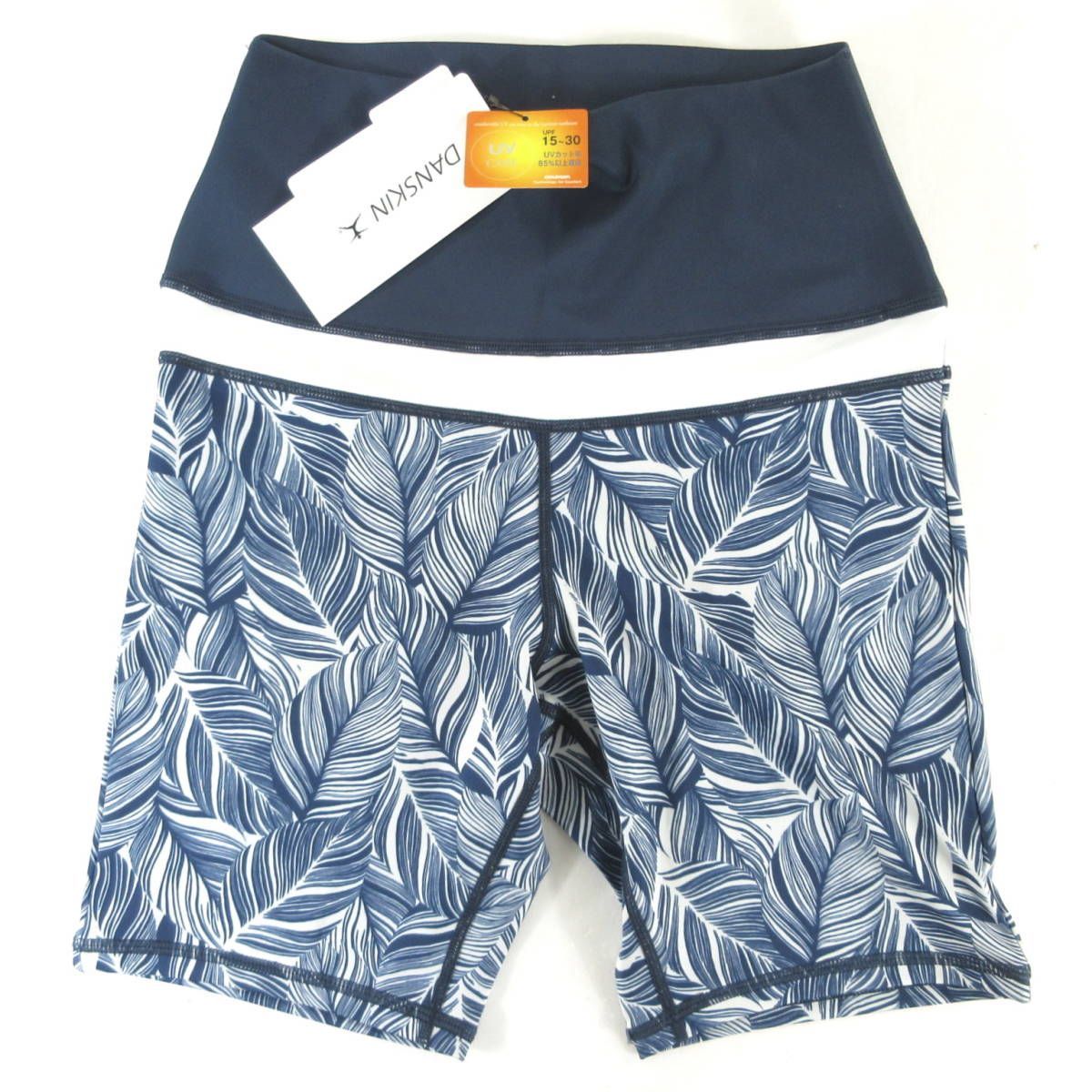 水陸両用 定1.1万 新品 DANSKIN ダンスキン 吸汗速乾 ストレッチ UVケア WATER REC PRINT RISE-UP SHORT ウォーター  レック プリント ライズアップ ショート レギンス ヨガ ピラティス 紺 DC20151P - メルカリ