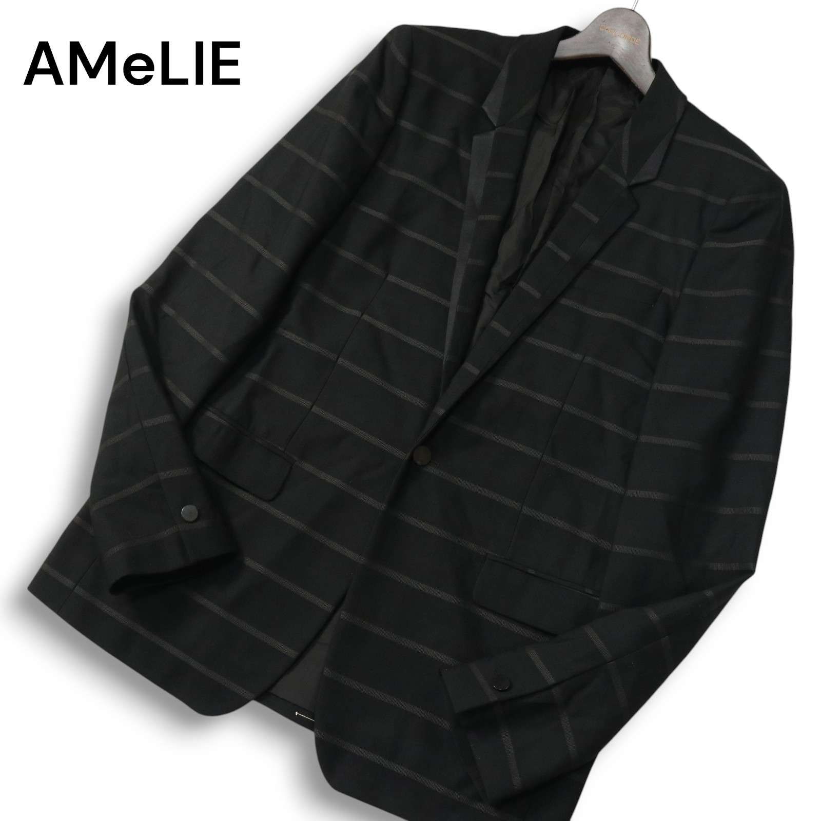 AMeLIE アメリ 通年 ボーダー☆ 1B ドレス テーラード ジャケット Sz 