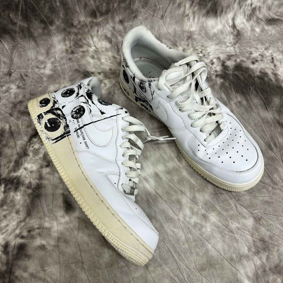 Supreme×COMME des GARCONS×NIKE/シュプリーム×コムデギャルソン×ナイキ AIR FORCE 1 07 LOW/エアフォース1 ロー 923044-100/28.0