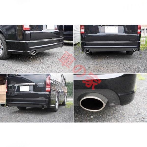 高品質 ハイエース200系 トヨタ ハイエース2005-2018 ハイエース リアバンパー ダブルエキゾースト付き FFCRYSTALESIA_COM