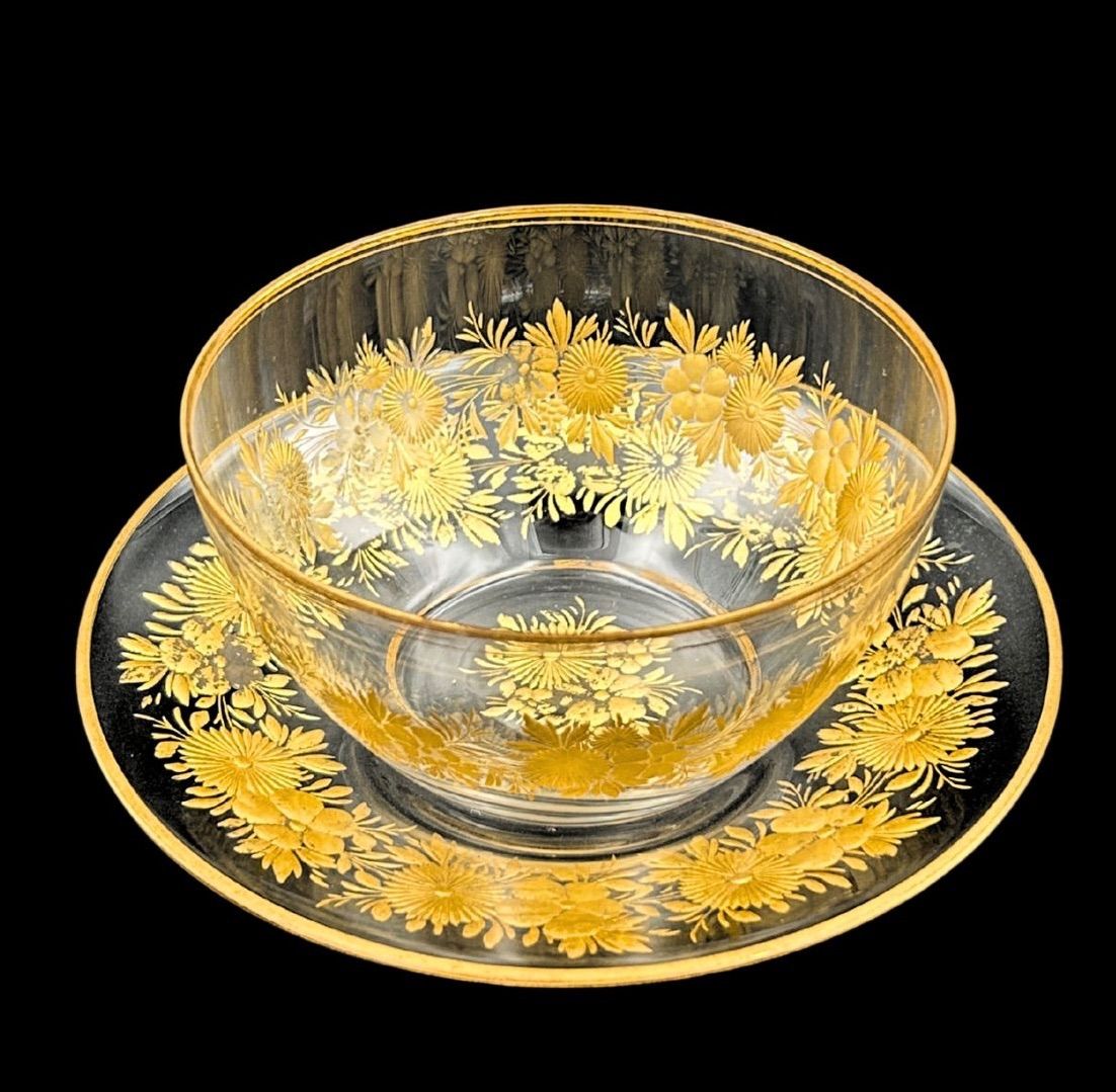 希少】Moser（モーゼル） ボヘミア アンティーク デザートボウル