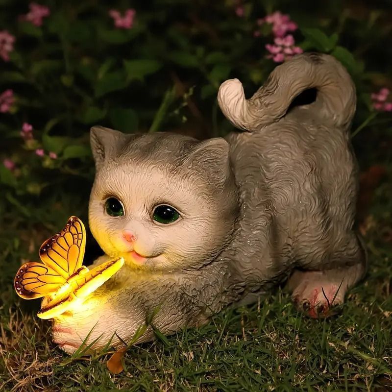 猫 ガーデン雑貨 オブジェ 置物 オーナメント 猫の置物 オーナメント ネコ 可愛い キャット ガーデンオブジェ