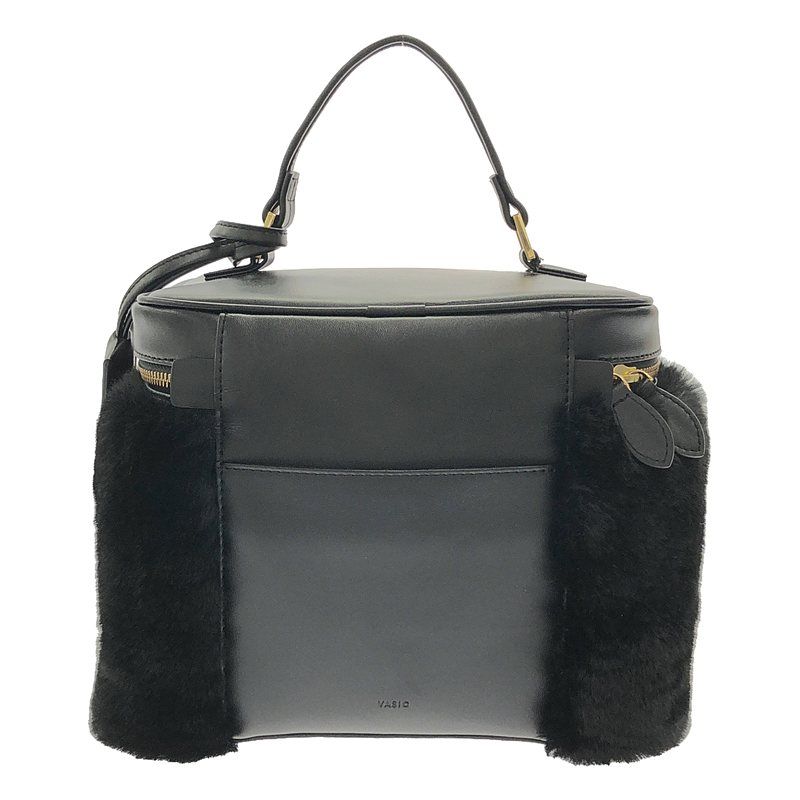 【美品】  VASIC / ヴァジック | 2way ファー バニティ ショルダーバッグ | ブラック | レディース 美品】 VASIC / ヴァジック | 2way ファー バニティ ショルダーバッグ