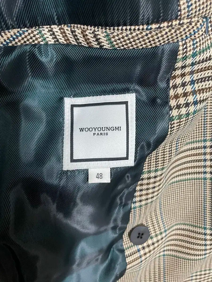 WOOYOUNGMI ウーヨンミ CHECK チェック ロールアップ ブレーザー 48サイズ USTAUSTRALIA_COM_AU