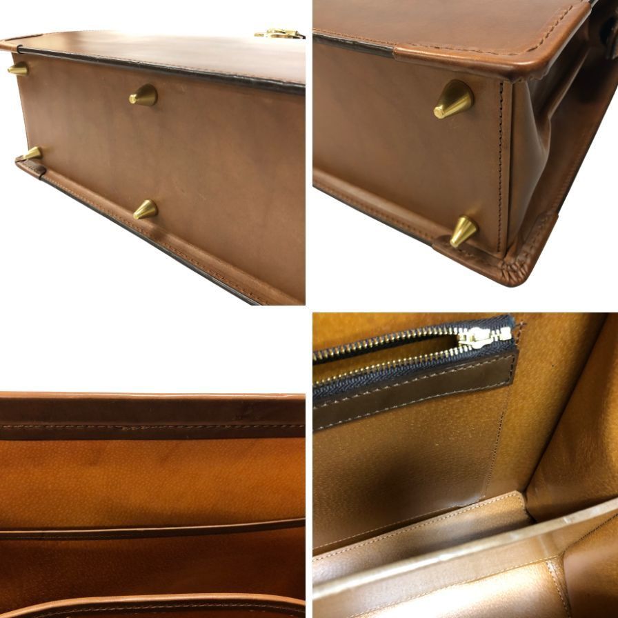 大峡製鞄 ダレスバッグ サンタクローチェ カーフ ブラウン【AFE8