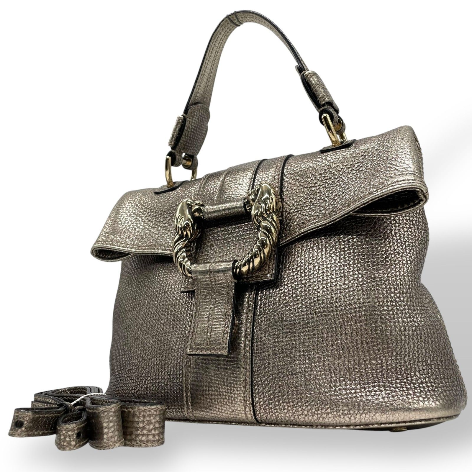 BVLGARI ブルガリ レオーニ 2WAY ハンドバッグ レディース
