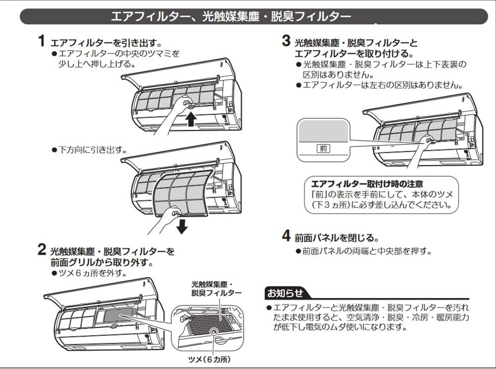 Richme KAF040A41 光触媒集塵・脱臭フィルター エアコン用交換