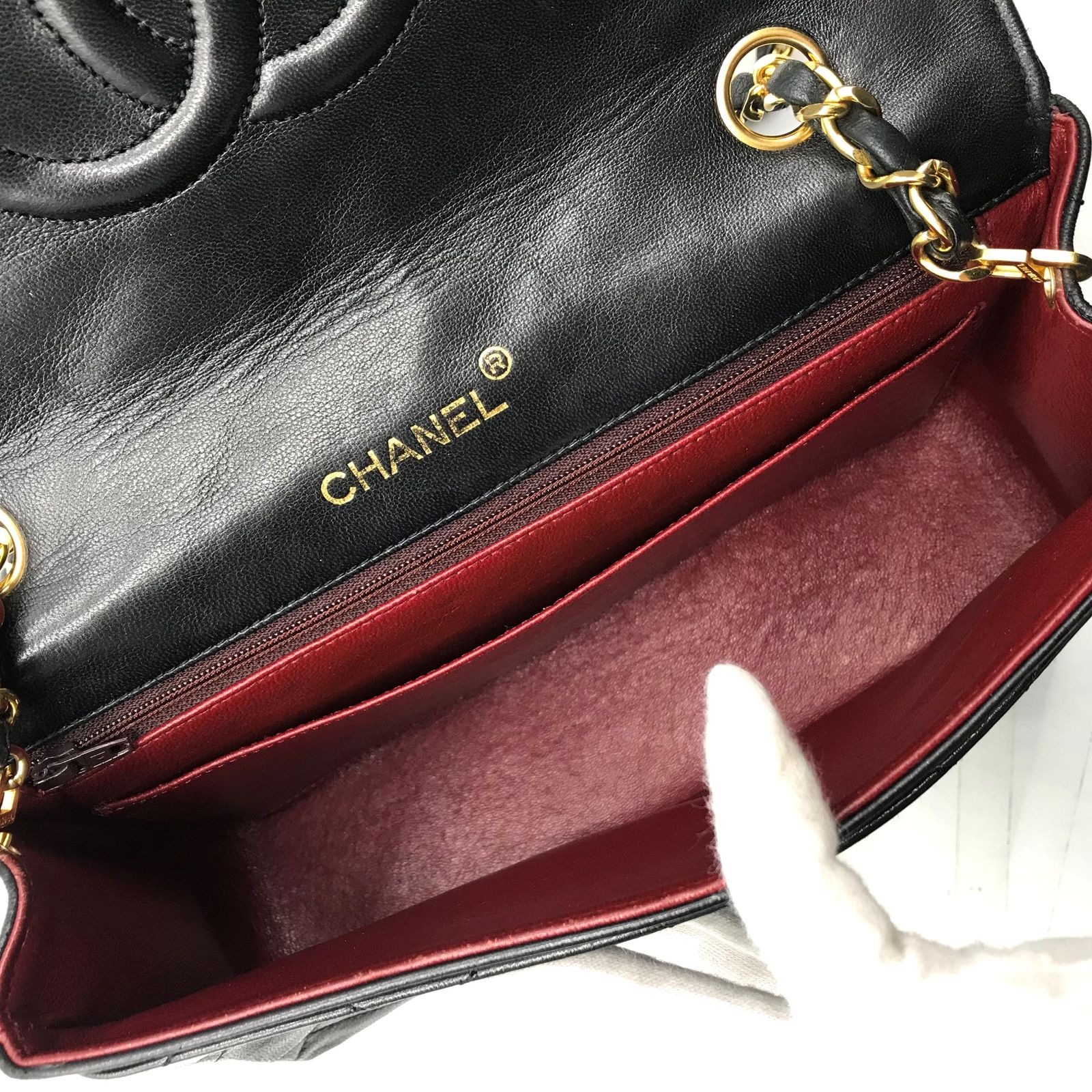CHANEL シャネル ココマーク ターンロック ダイヤカット チェーン