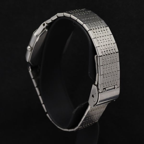 最安値挑戦 稼働 良品 セイコー QZ 6030-5080 セイコークォーツ スクエア シルバー文字盤 アンティーク メンズ腕時計 STU  5023.20円 時計