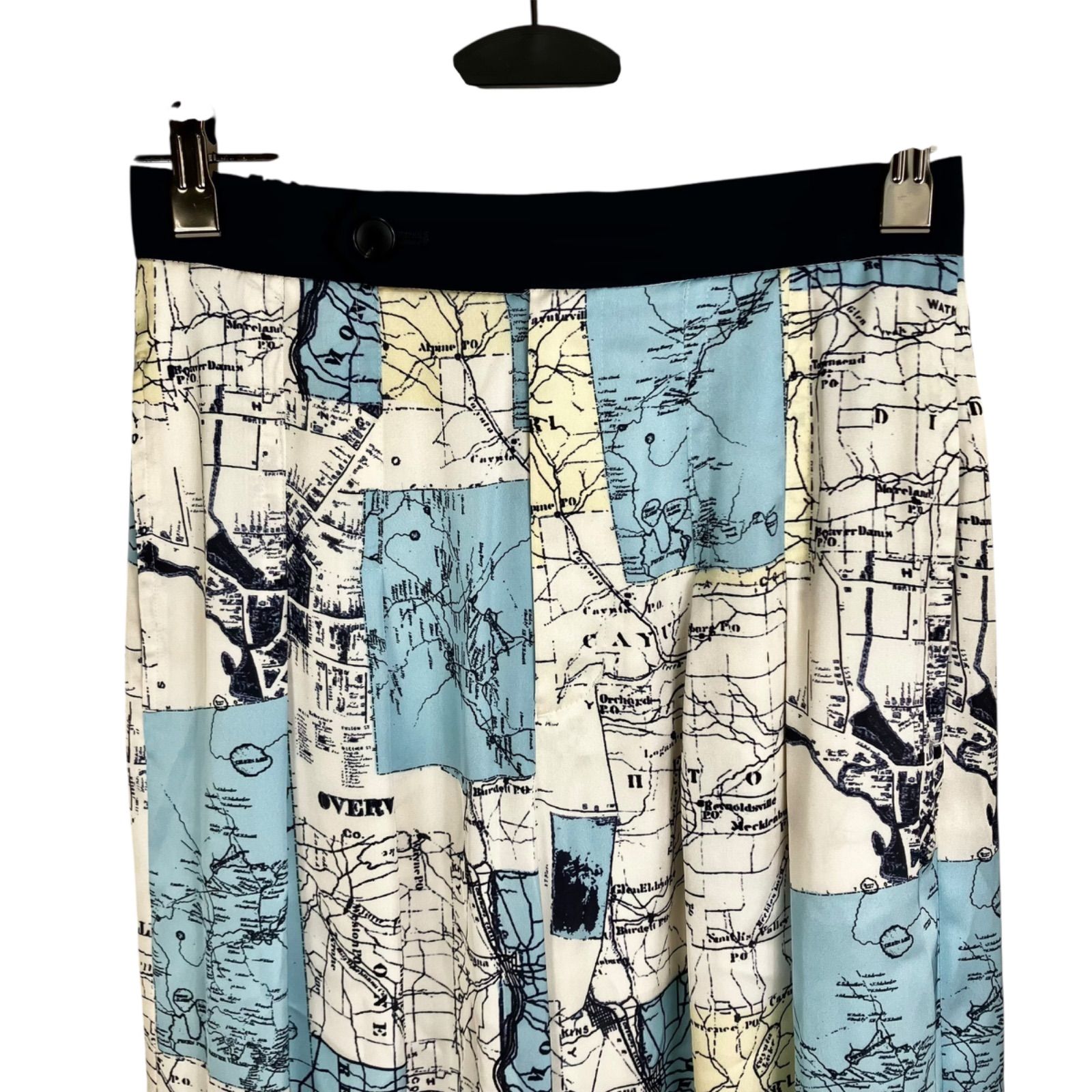 近年✨アルアバイル　マッププリントパンツ　地図柄　ワイドパンツ　サイズ2 近年✨アルアバイル マッププリントパンツ 地図柄 ワイドパンツ サイズ