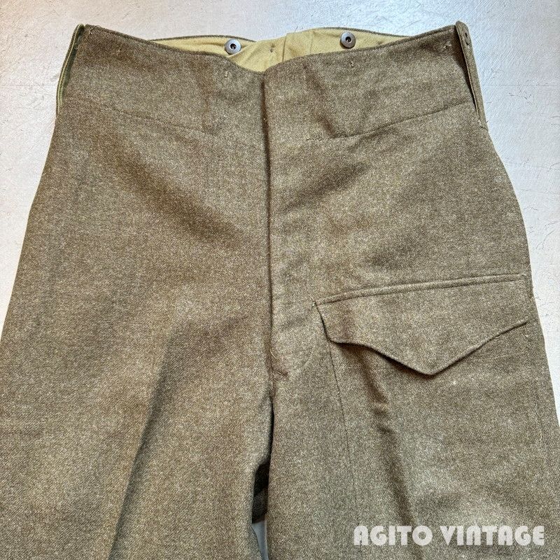 50's カナダ軍 バトルドレスウールトラウザーズ size8 実寸W33インチ